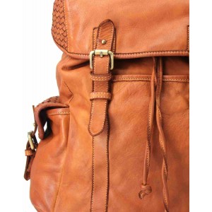 251■ Vintage Freizeitrucksack Reiserucksack Leder für Damen und Herren. Schwarz Braun Grün 